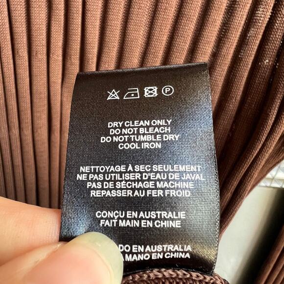 NWT SIR The Label Aya Ribbed Long Sleeve Tunic Top & Pants In Chocolate - Picture 11 of 11